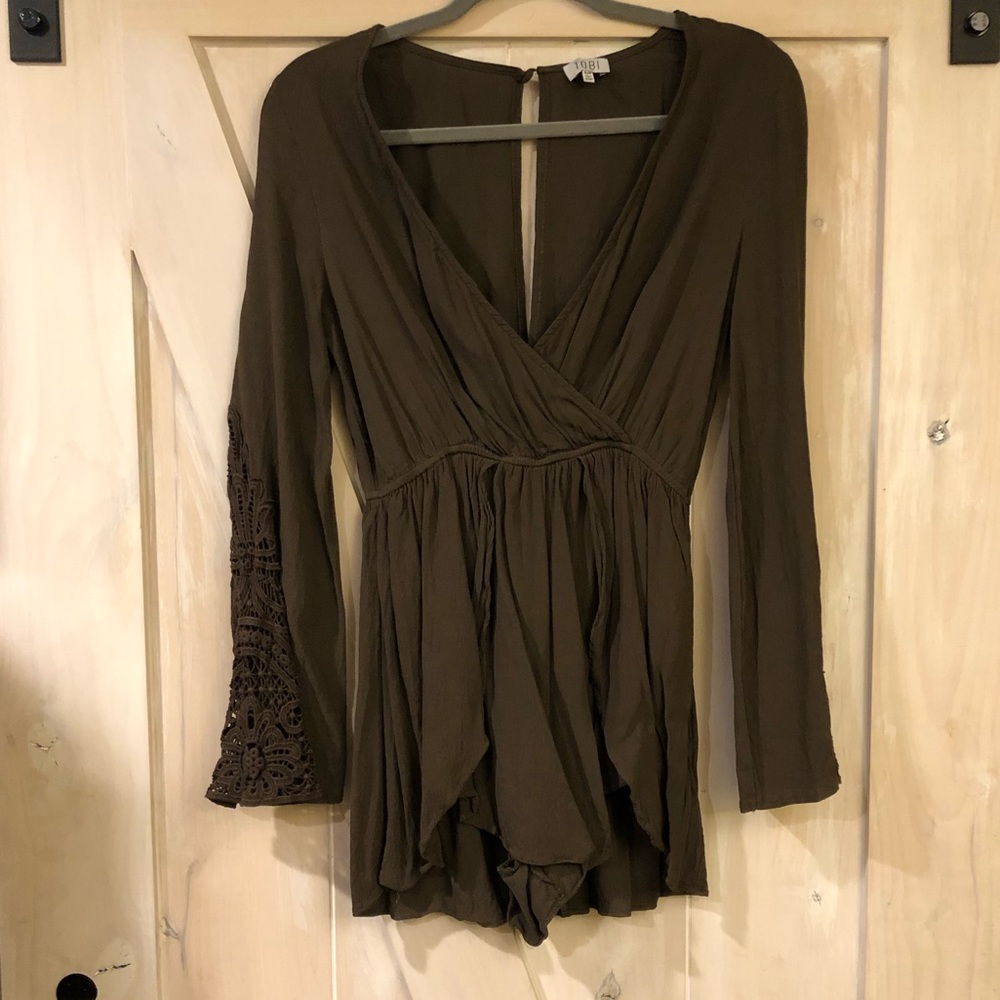 Army Green Romper